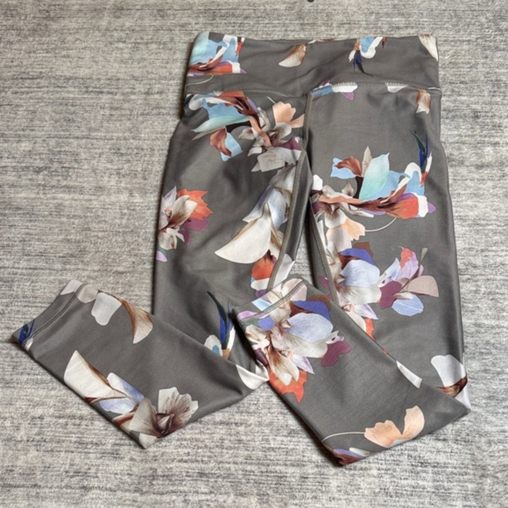 Athleta Floral Patterned Leggings XSP - Picture 1 of 4